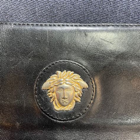 mens gianni versace black wallet knock off|versace money clip wallet.